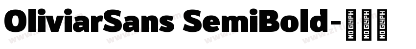 OliviarSans SemiBold字体转换